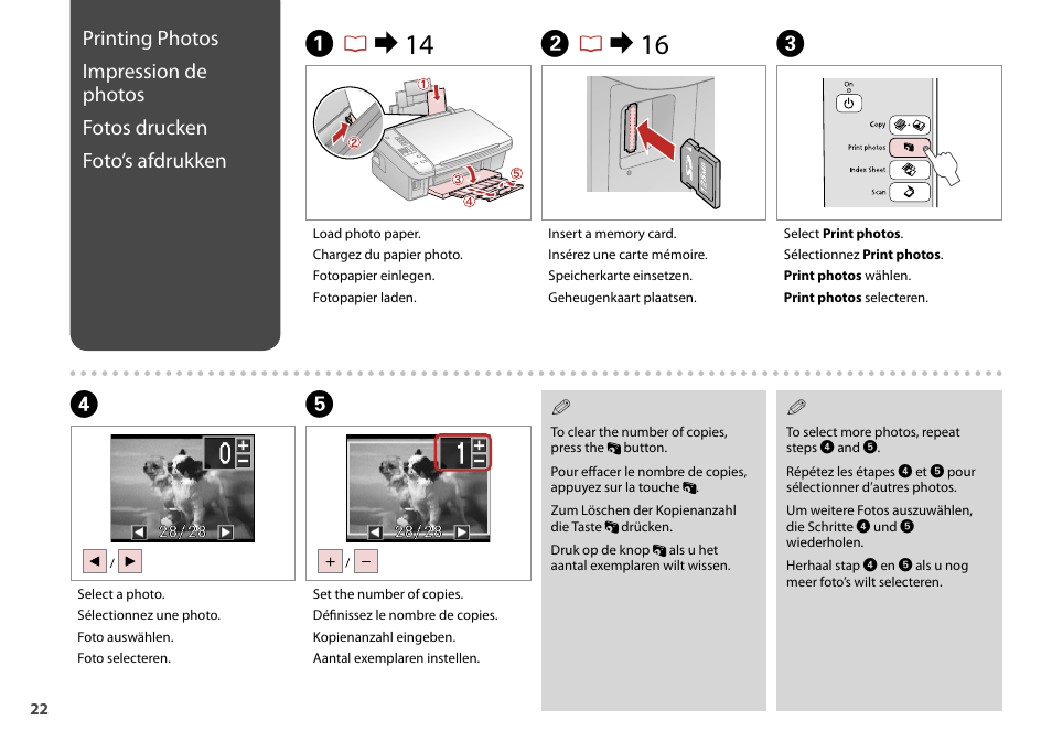 Ar & 14 b r & 16 c | Epson Stylus TX210 series User Manual | Page 22 / 52