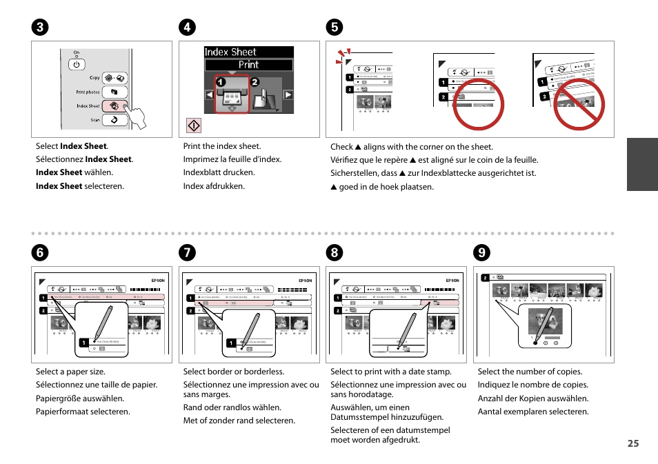 Epson Stylus TX210 series User Manual | Page 25 / 52