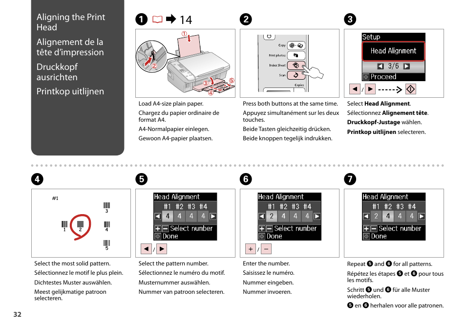 Ar & 14 b | Epson Stylus TX210 series User Manual | Page 32 / 52