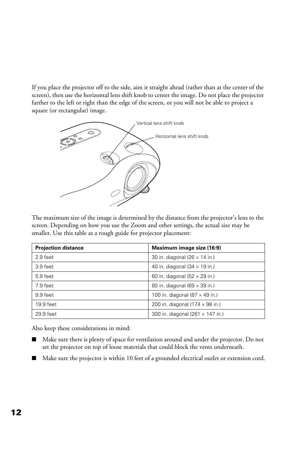 Epson Cinema 200+ User Manual | Page 12 / 80