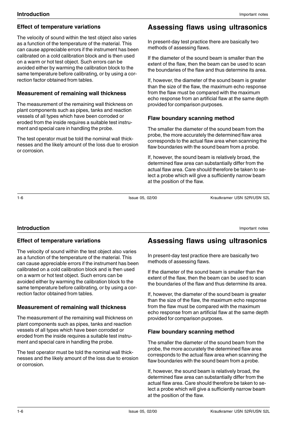 Assessing flaws using ultrasonics | Epson USN 52L User Manual | Page 13 / 207