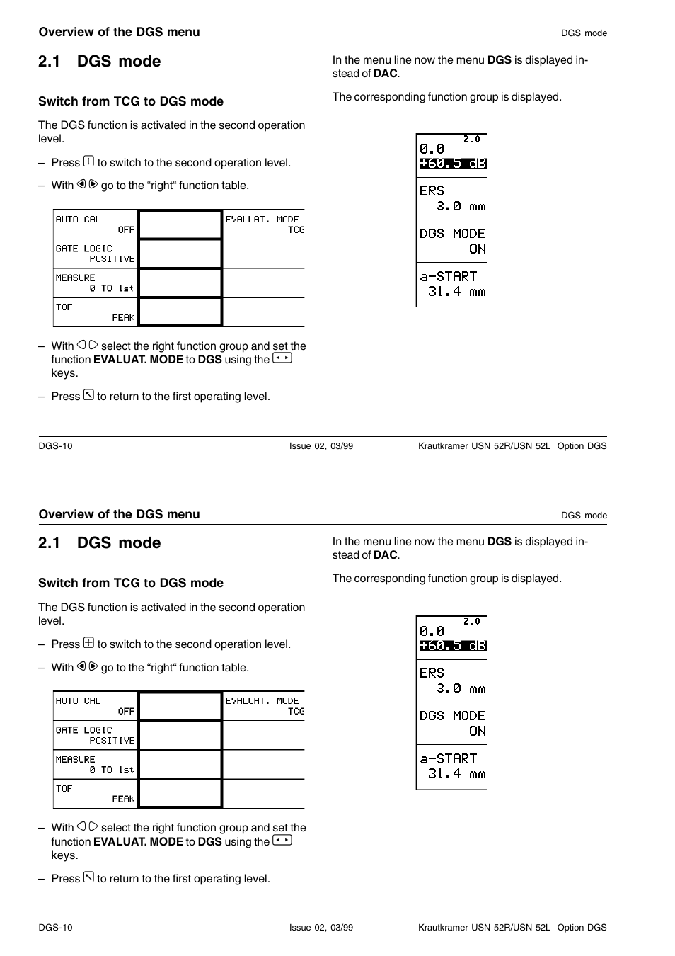 1 dgs mode | Epson USN 52L User Manual | Page 185 / 207