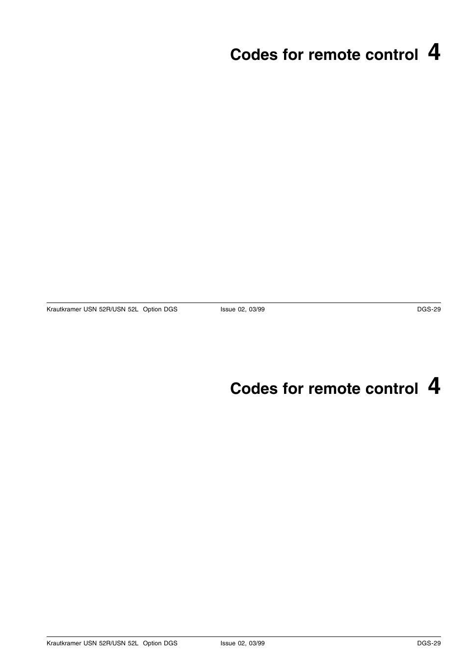 Codes for remote control | Epson USN 52L User Manual | Page 204 / 207