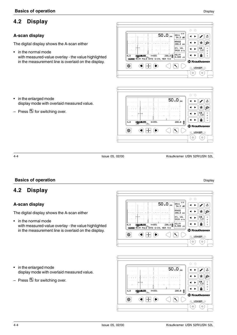 2 display | Epson USN 52L User Manual | Page 35 / 207