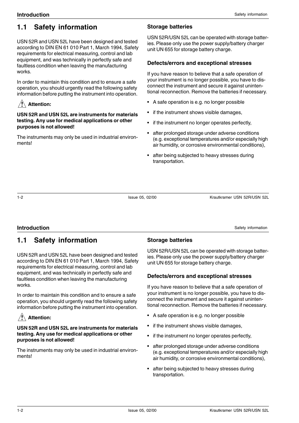 1 safety information | Epson USN 52L User Manual | Page 9 / 207