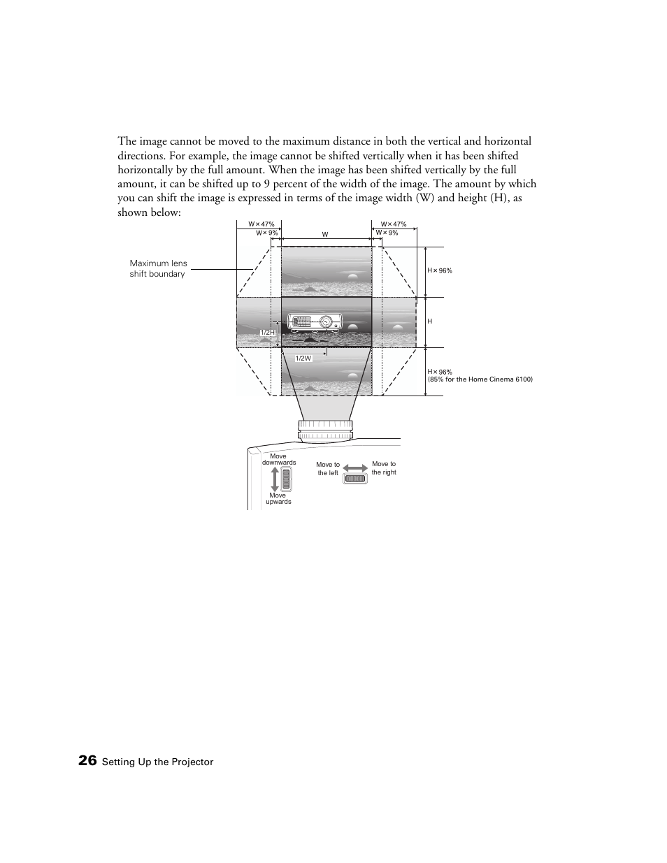 Setting up the projector | Epson 6100 User Manual | Page 26 / 80