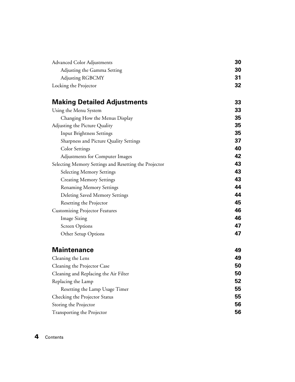 Epson 6100 User Manual | Page 4 / 80