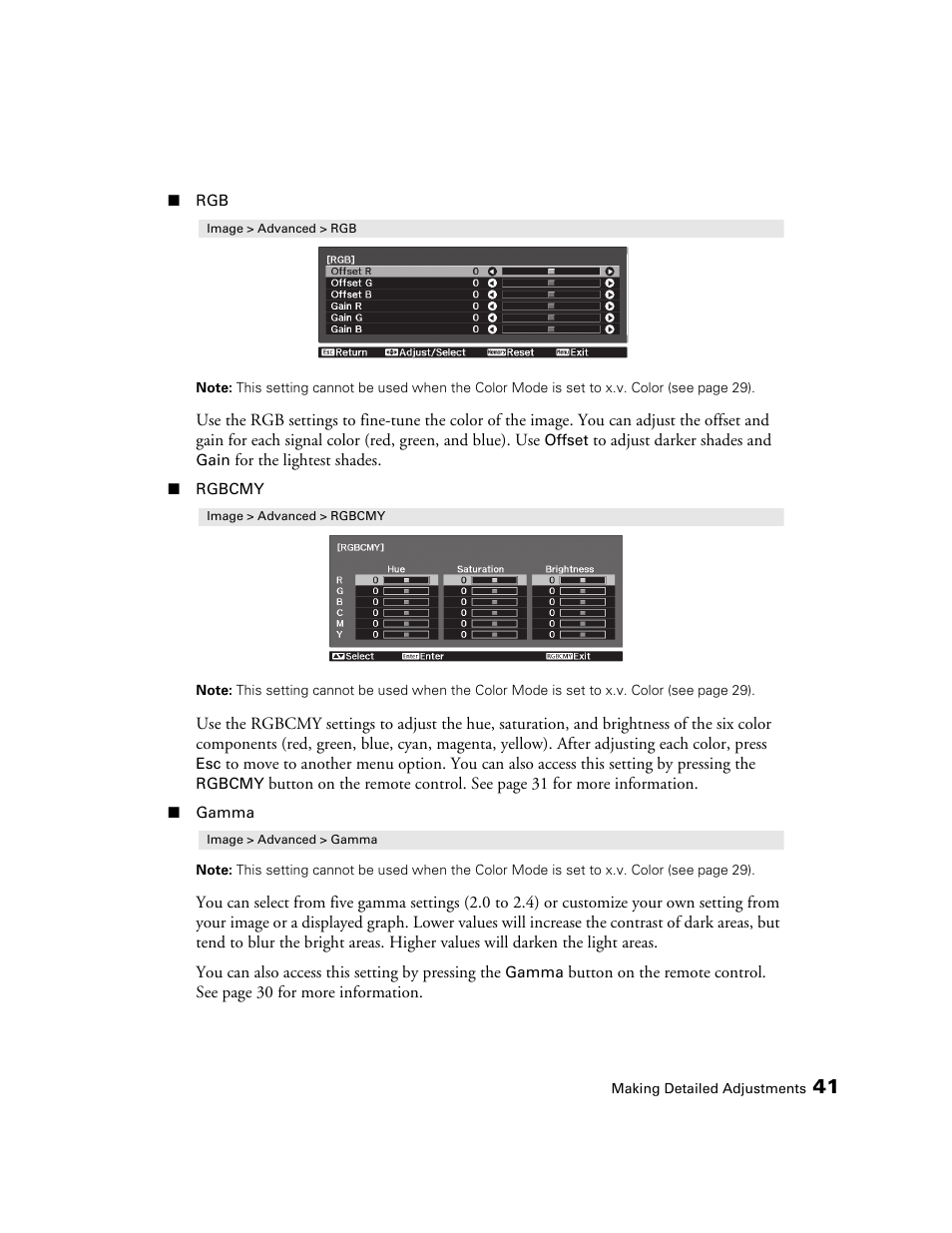 Epson 6100 User Manual | Page 41 / 80