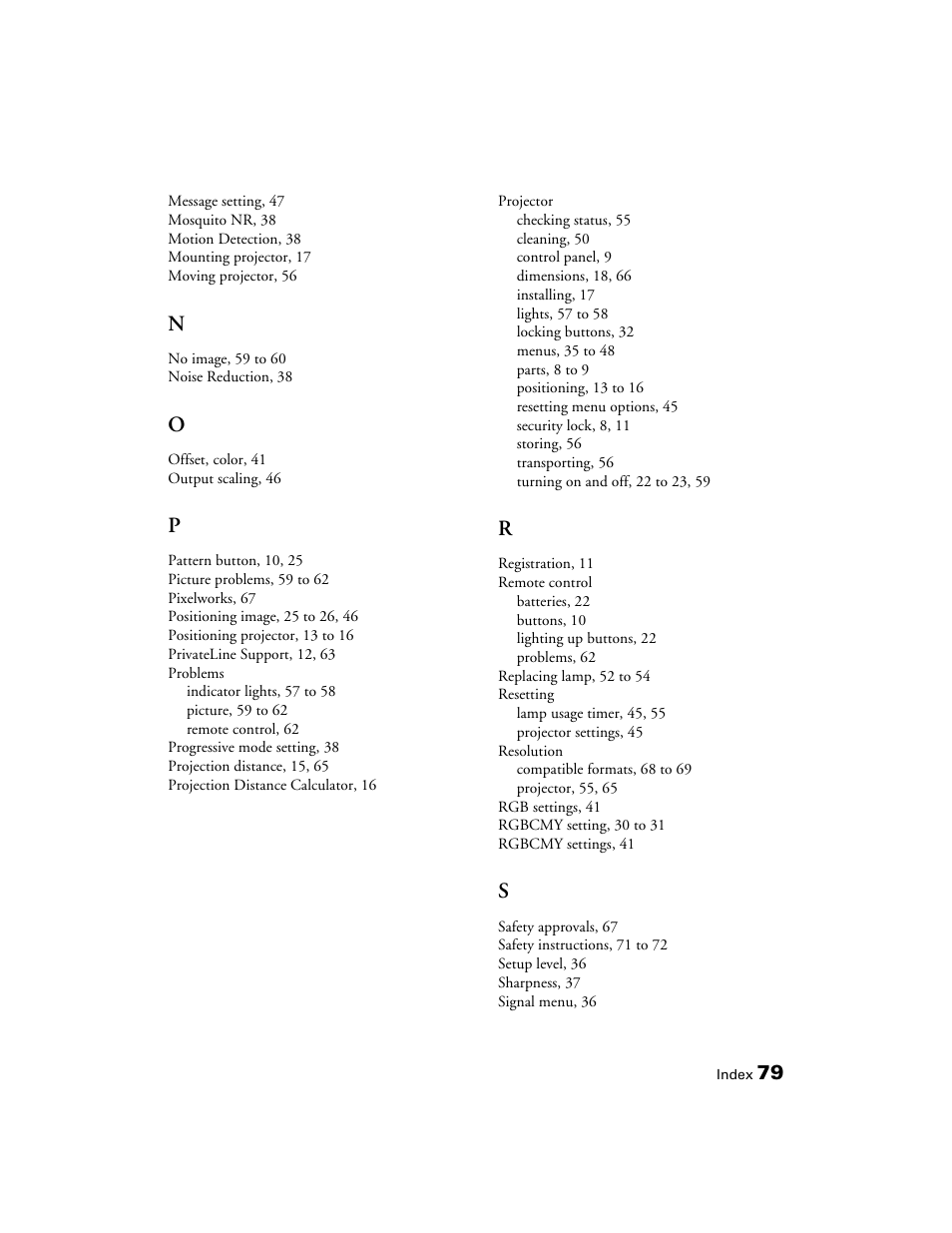 Epson 6100 User Manual | Page 79 / 80