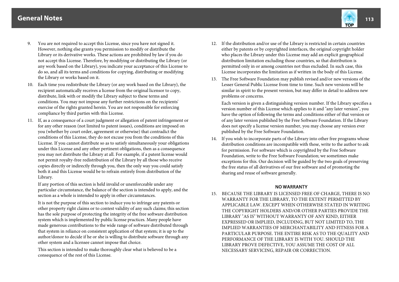 Epson EB-825 User Manual | Page 113 / 121