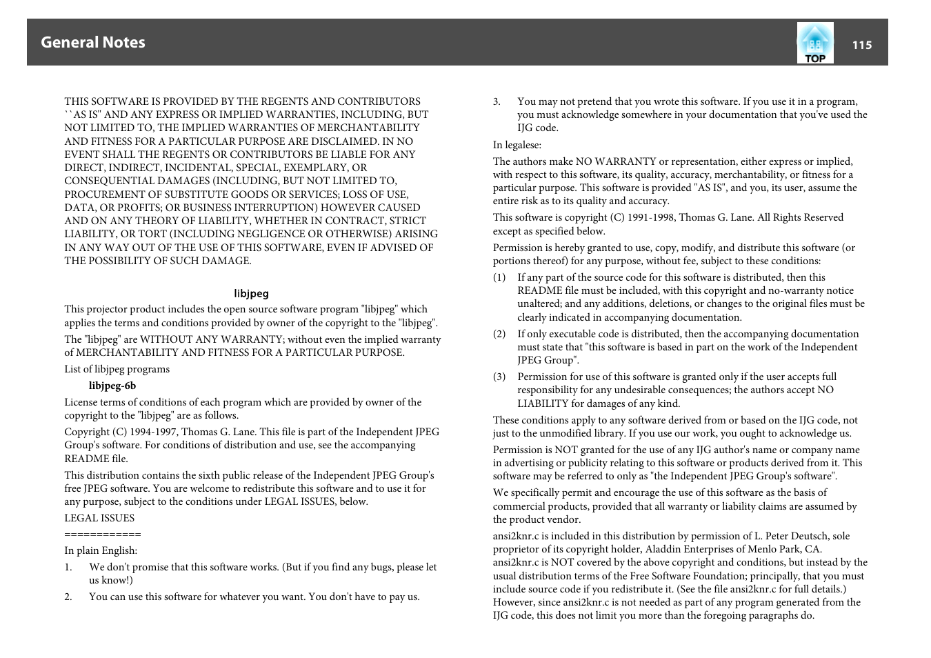 Epson EB-825 User Manual | Page 115 / 121