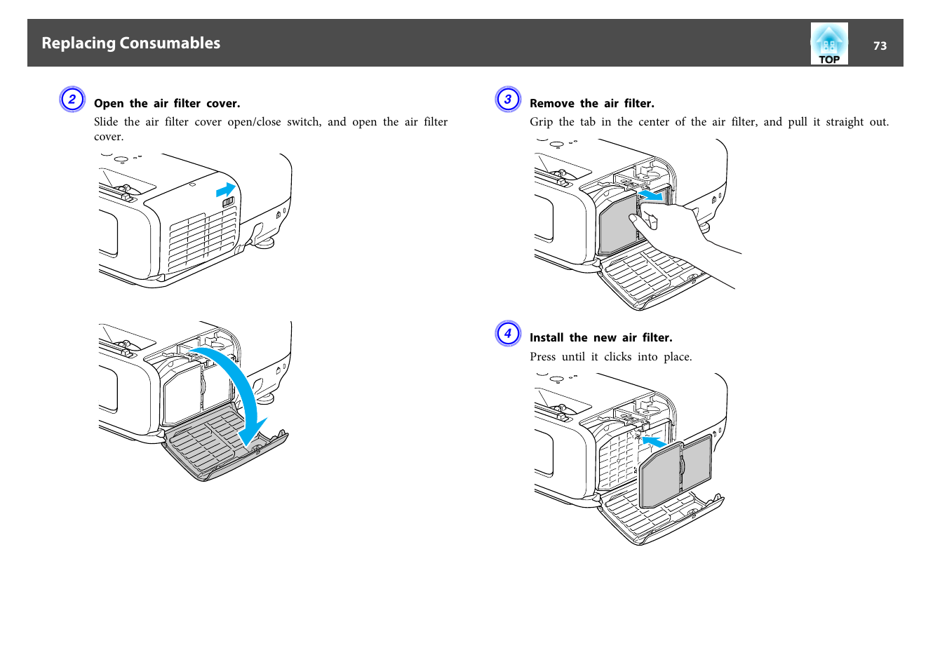 Epson EB-825 User Manual | Page 73 / 121