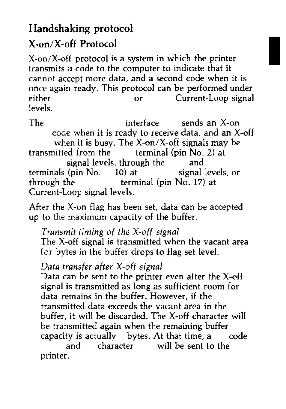Handshaking protocol | Epson C823088 User Manual | Page 20 / 37