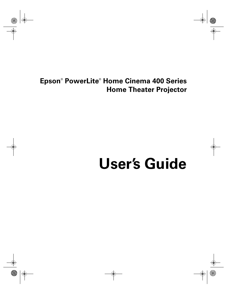 Epson 400 Series User Manual | 76 pages