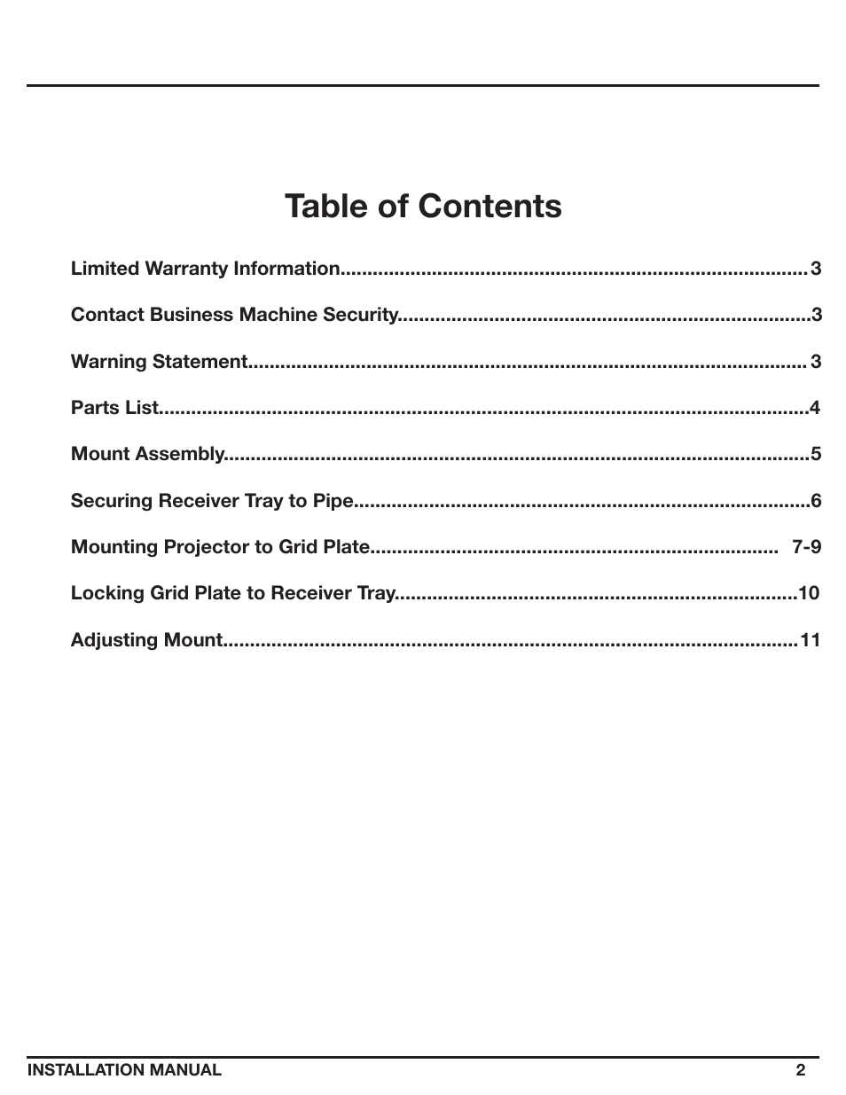 Epson ELPMBATA User Manual | Page 2 / 11