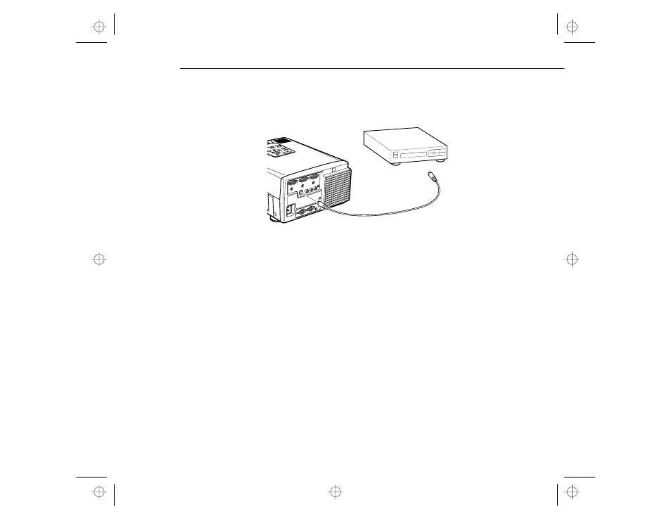 Connecting to an external speaker or pa system | Epson 5000XB User Manual | Page 45 / 124
