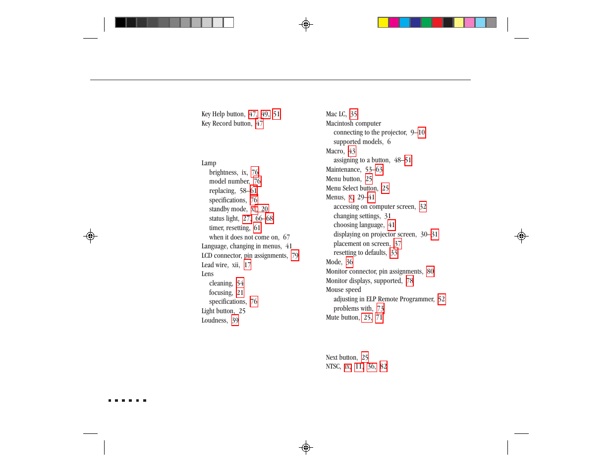 Epson ELP-3300 User Manual | Page 107 / 110