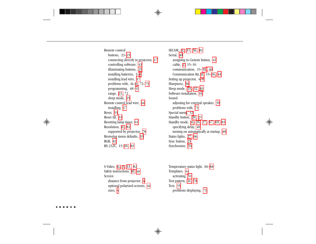 Epson ELP-3300 User Manual | Page 109 / 110