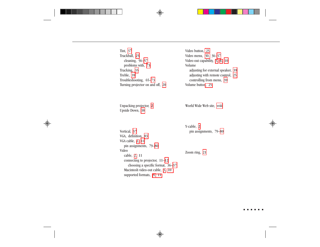 Epson ELP-3300 User Manual | Page 110 / 110