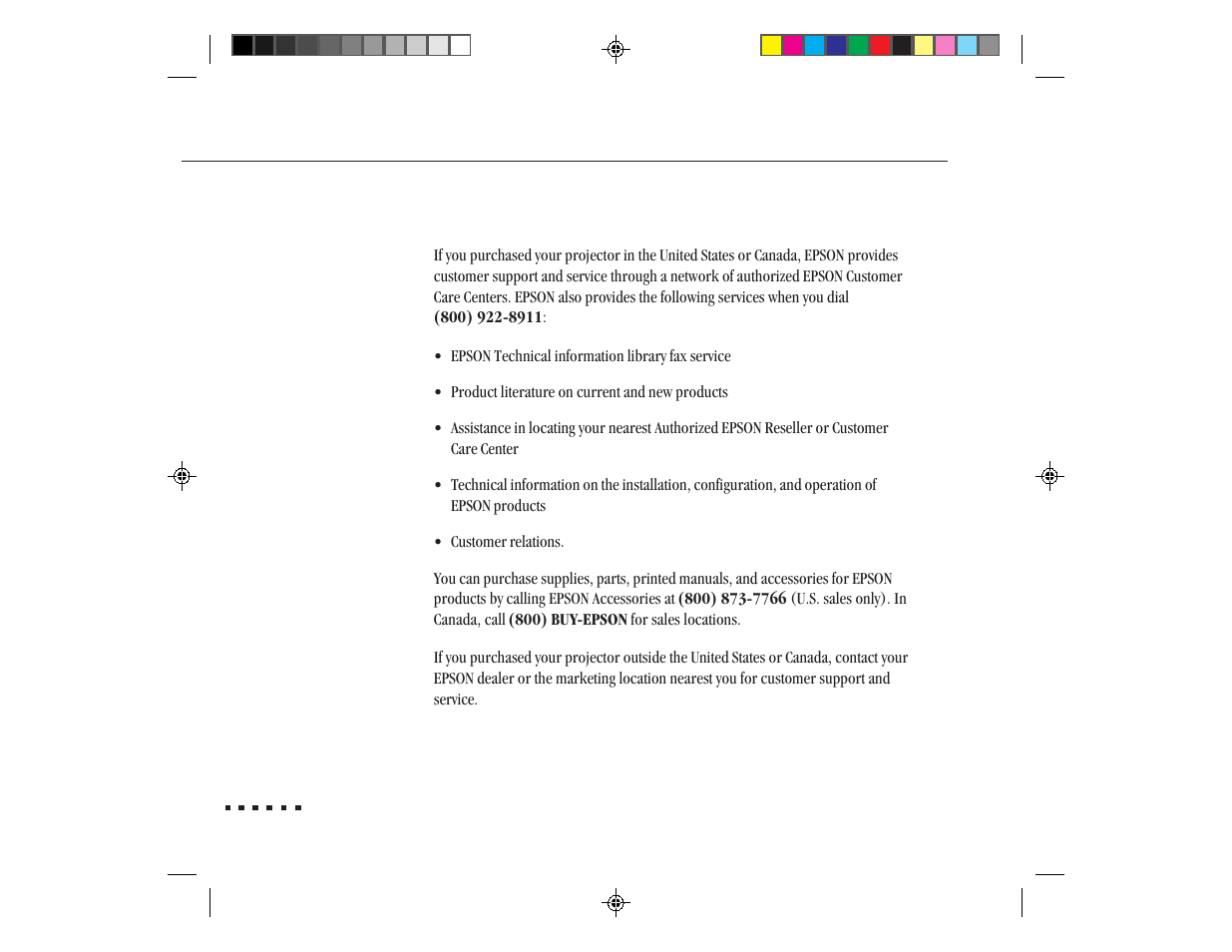 Where to get help | Epson ELP-3300 User Manual | Page 17 / 110
