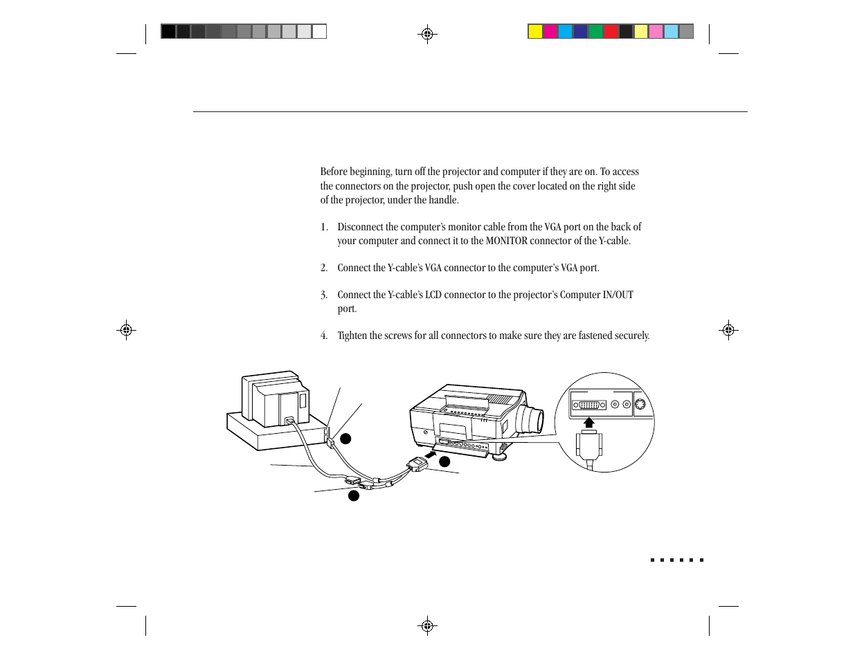 Connecting to a pc desktop computer | Epson ELP-3300 User Manual | Page 26 / 110