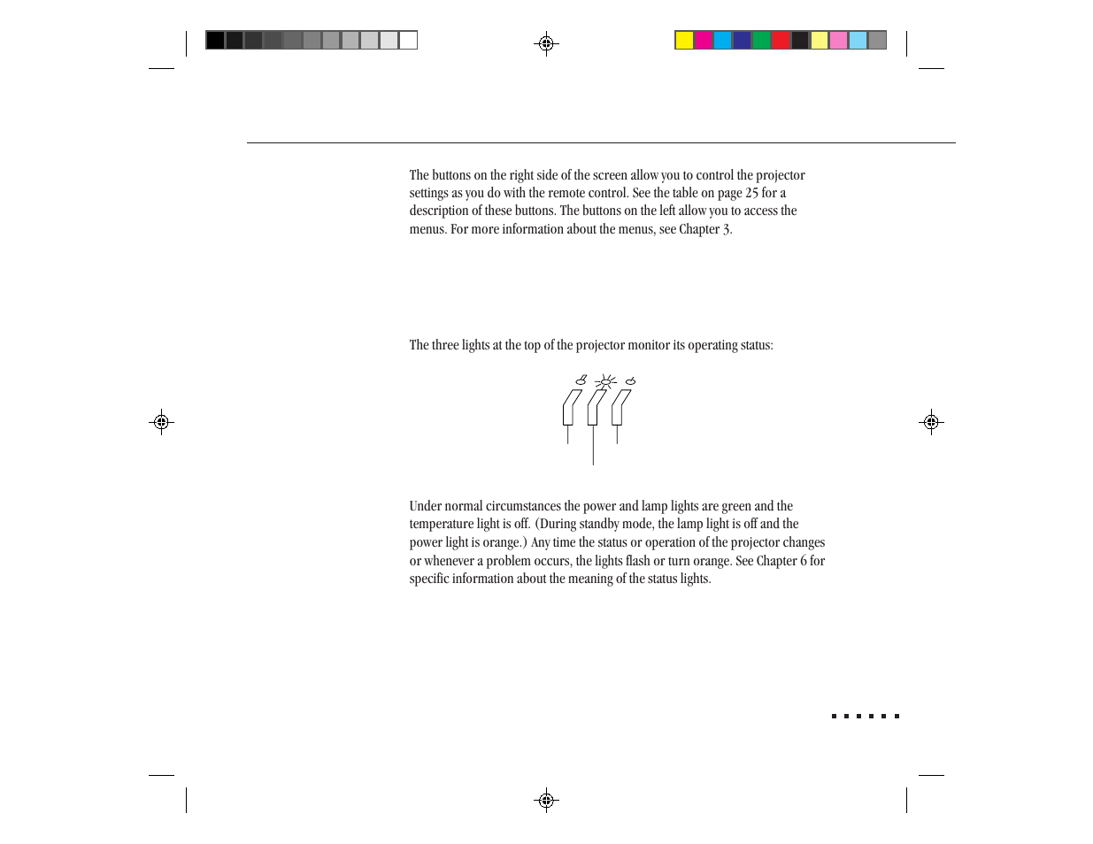 Monitoring the projector | Epson ELP-3300 User Manual | Page 46 / 110