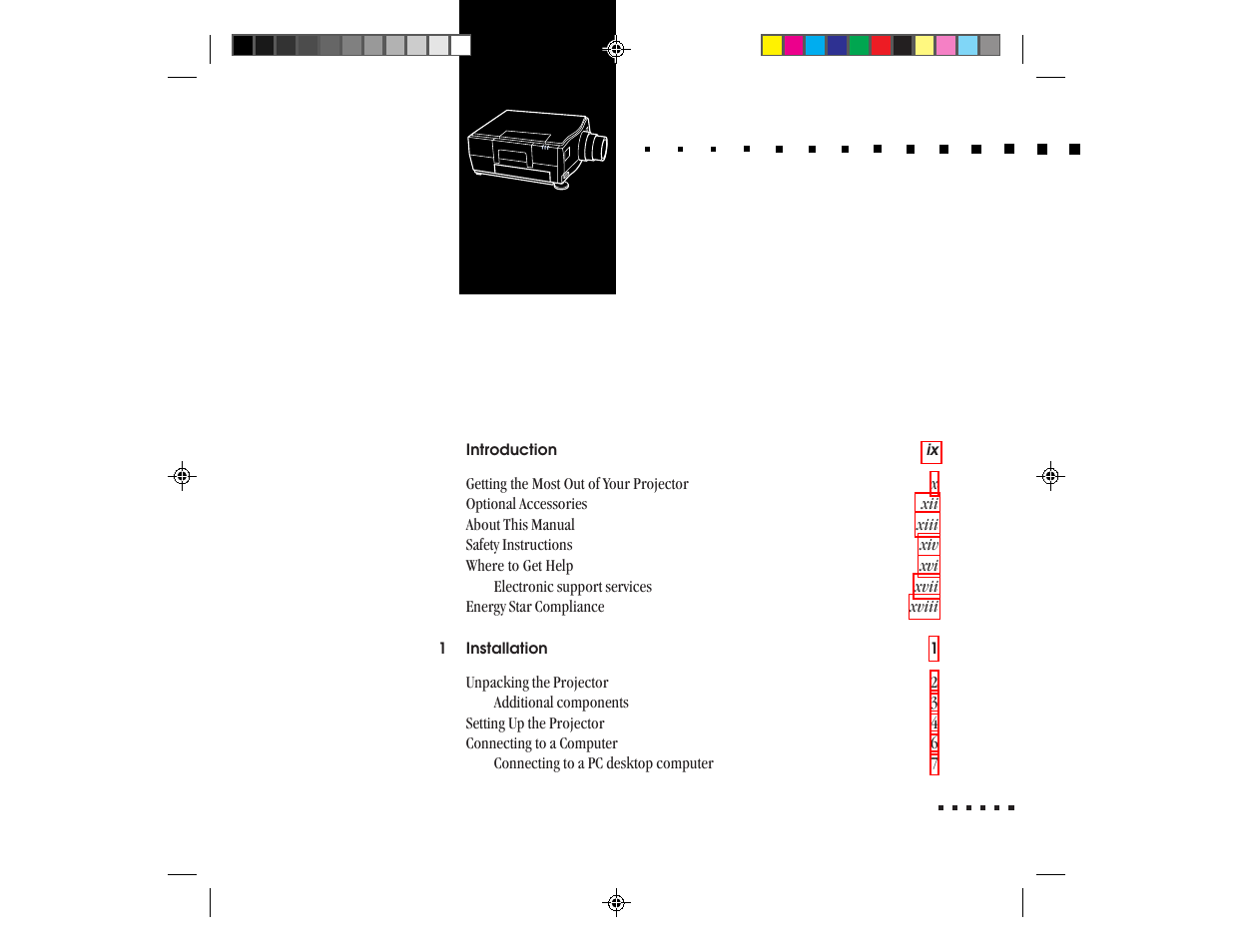 Epson ELP-3300 User Manual | Page 6 / 110