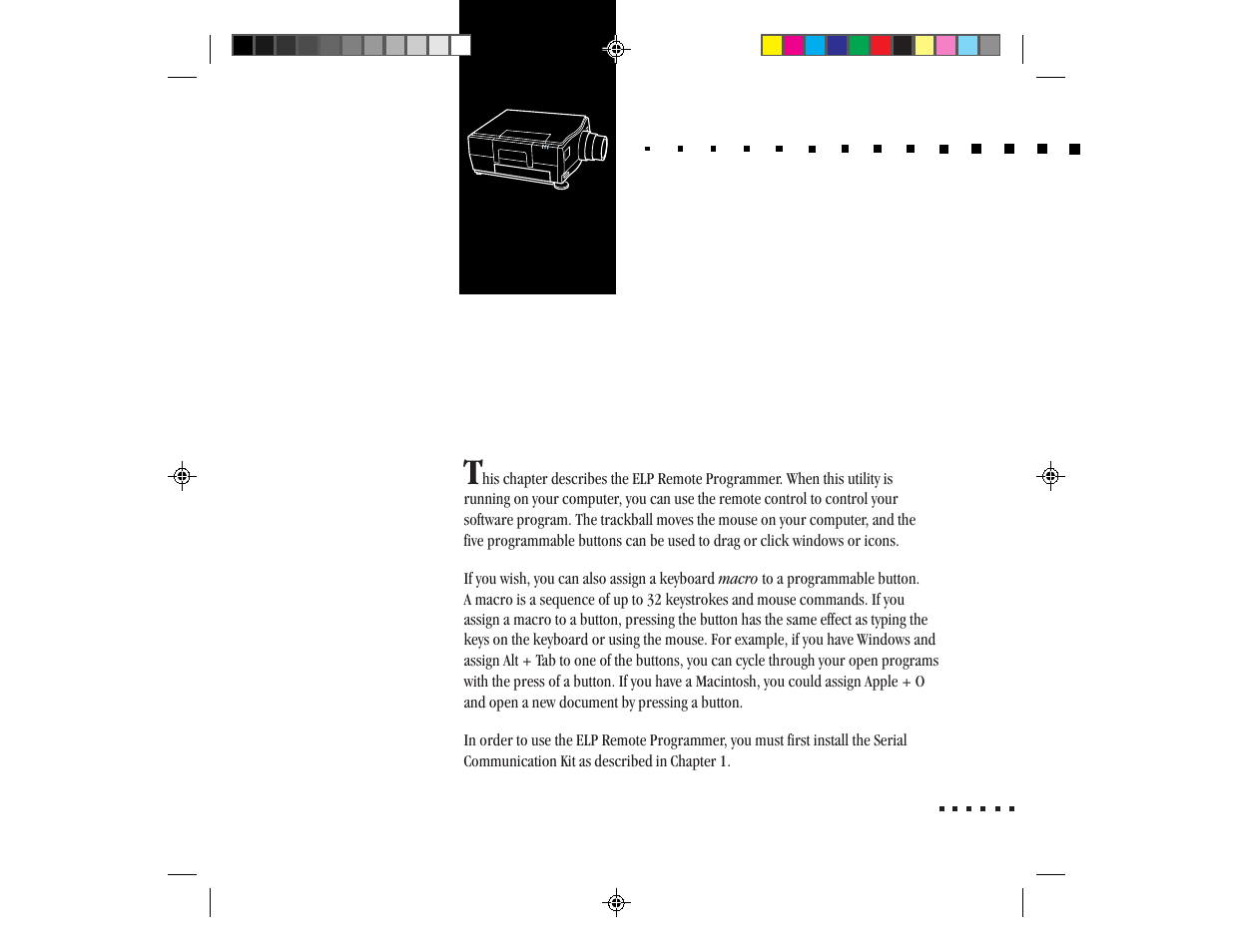 Chap 4-remote control of the computer, Remote control of the computer t | Epson ELP-3300 User Manual | Page 62 / 110