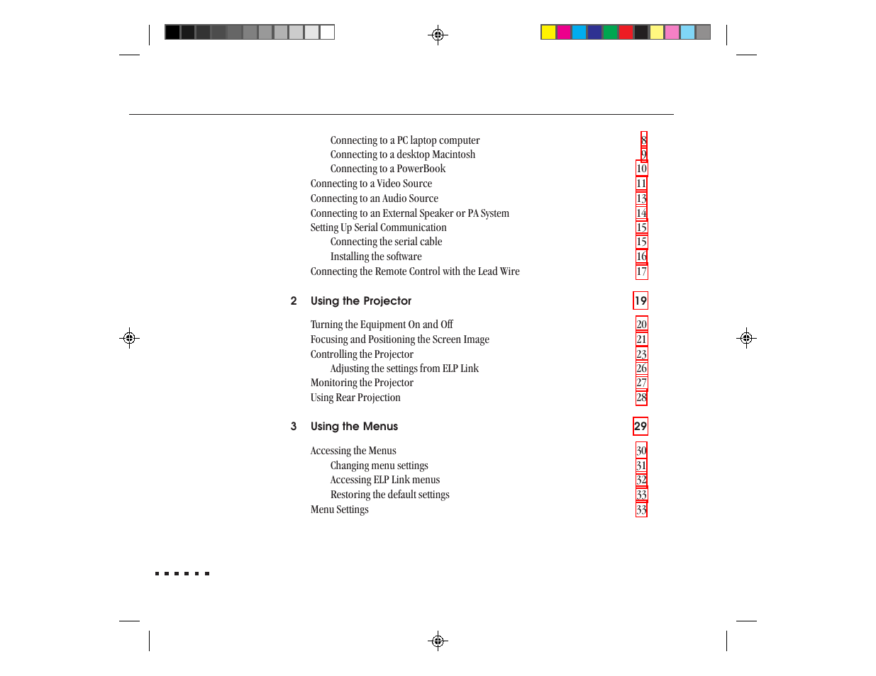 Epson ELP-3300 User Manual | Page 7 / 110