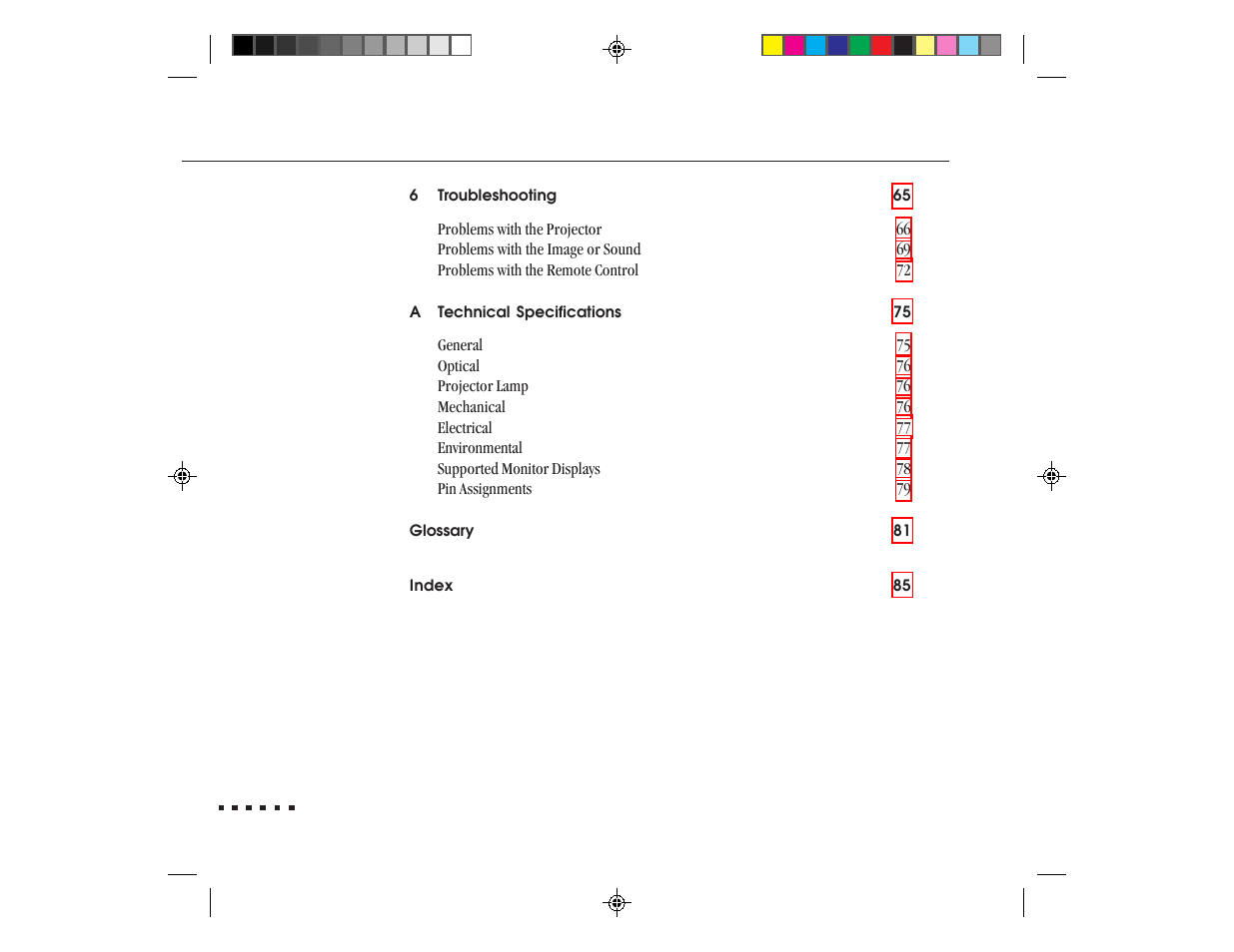 Epson ELP-3300 User Manual | Page 9 / 110