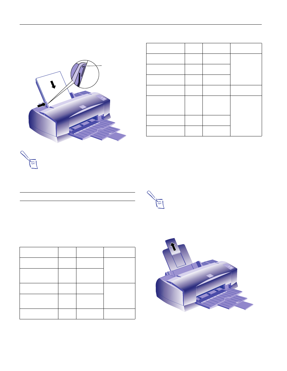Using special media, Letterhead, preprinted forms, and legal-size paper, Epson stylus color 800 | Epson ink jet media and their settings | Epson Stylus Color 800 User Manual | Page 14 / 20