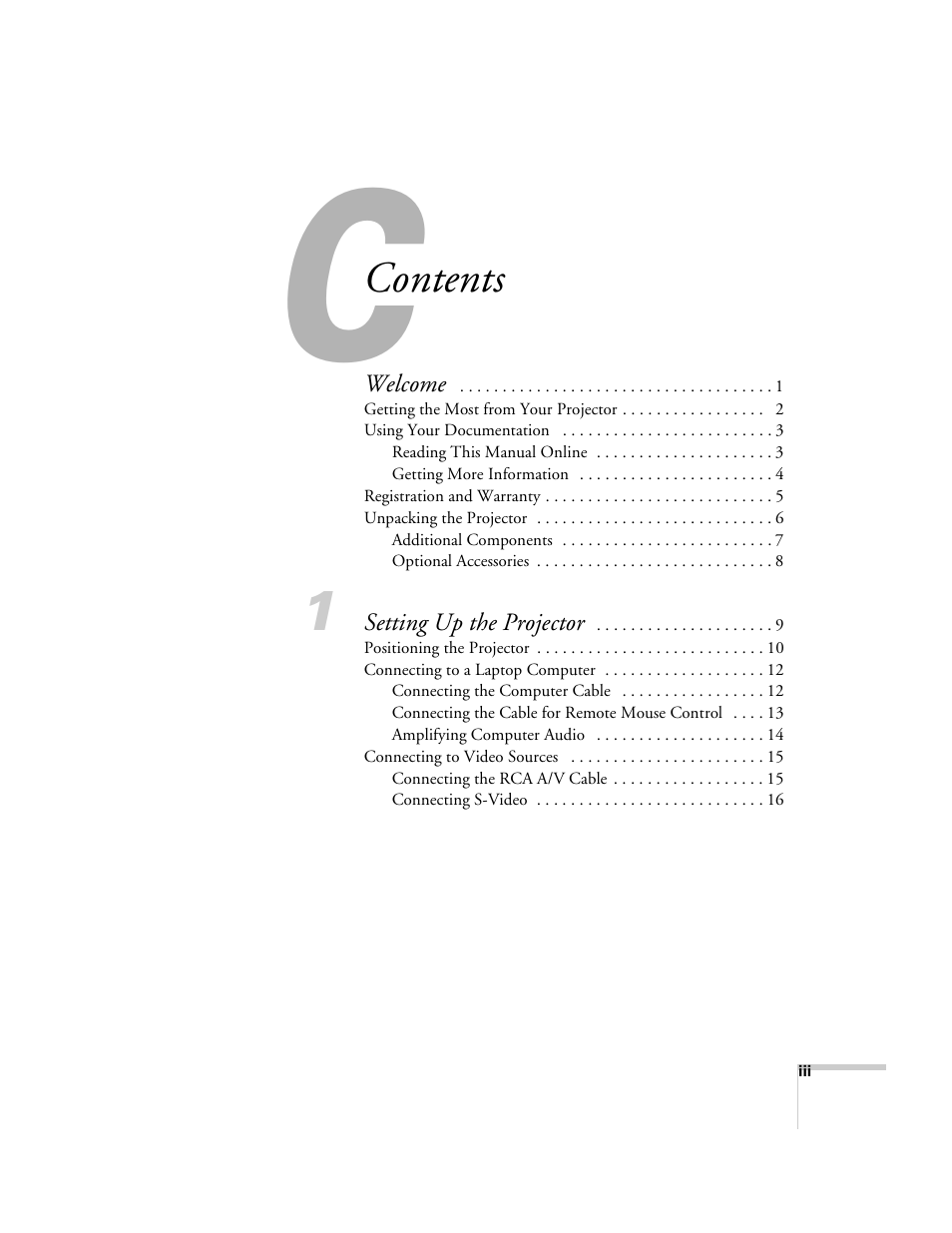 Epson 503c User Manual | Page 3 / 105