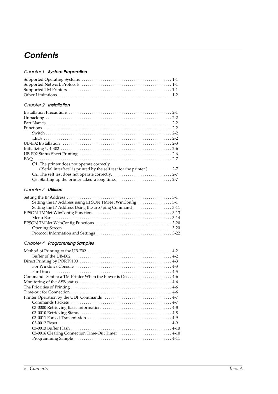 Epson UB E02 User Manual | Page 12 / 86