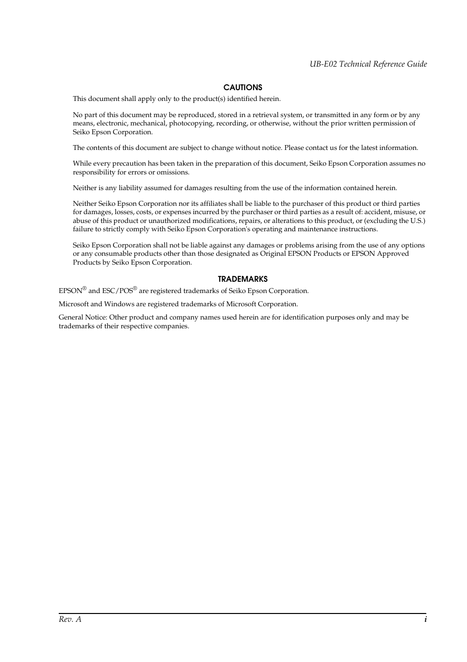 Epson UB E02 User Manual | Page 3 / 86