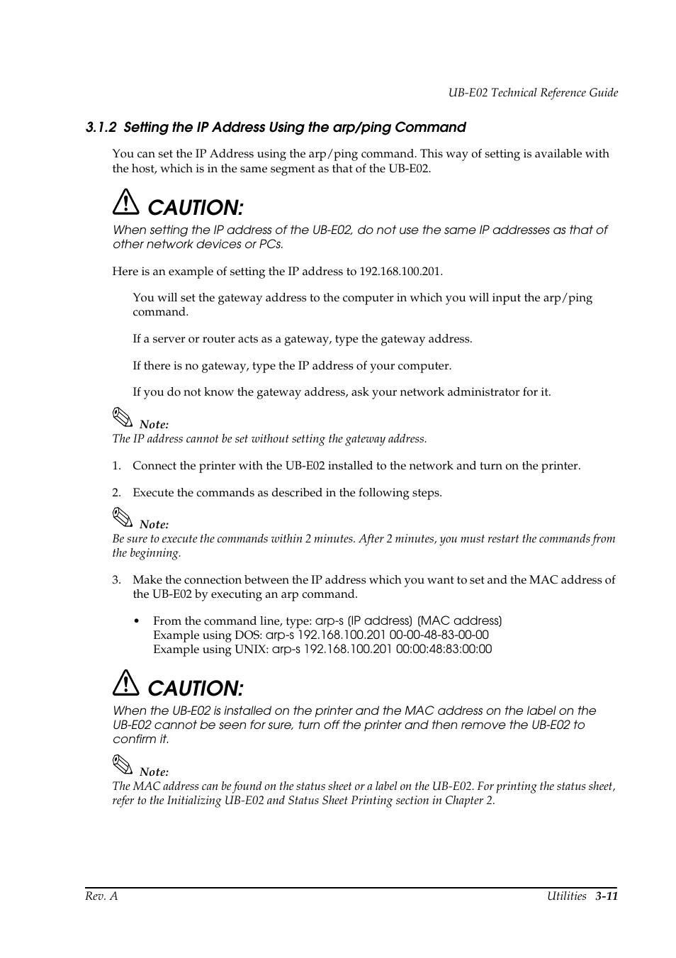 Caution | Epson UB E02 User Manual | Page 37 / 86