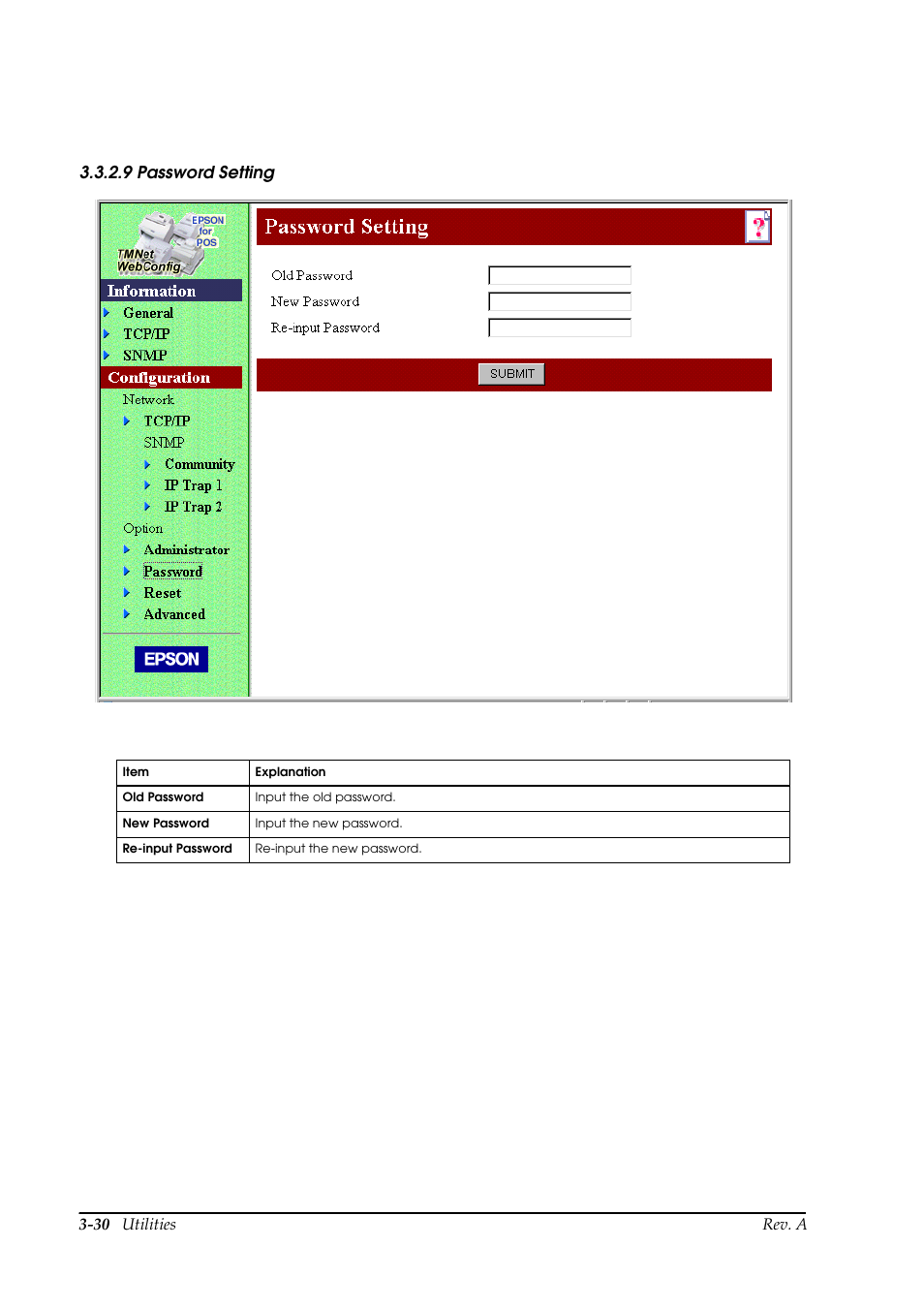 9 password setting | Epson UB E02 User Manual | Page 56 / 86