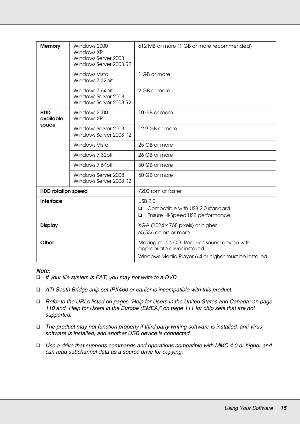 Epson 4113114-06 User Manual | Page 15 / 124