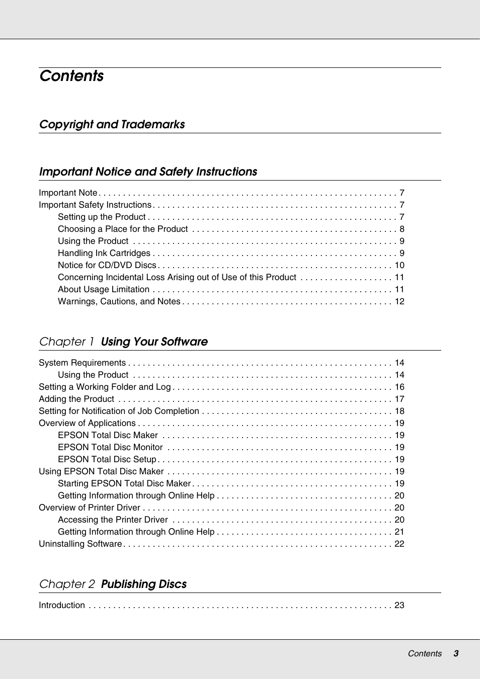 Epson 4113114-06 User Manual | Page 3 / 124