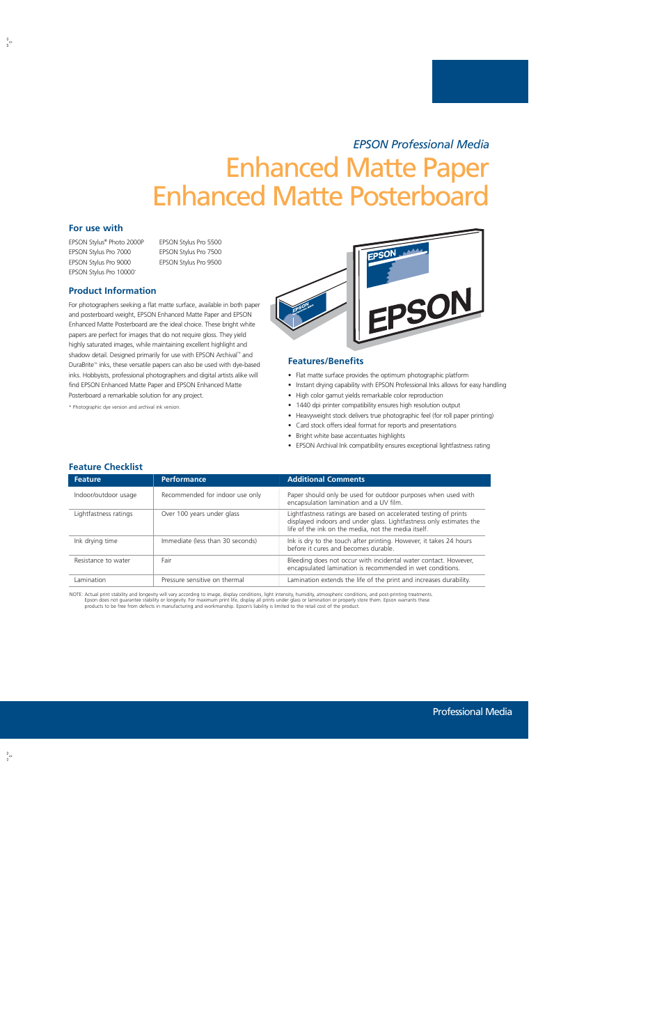 Epson S041605 User Manual | 2 pages