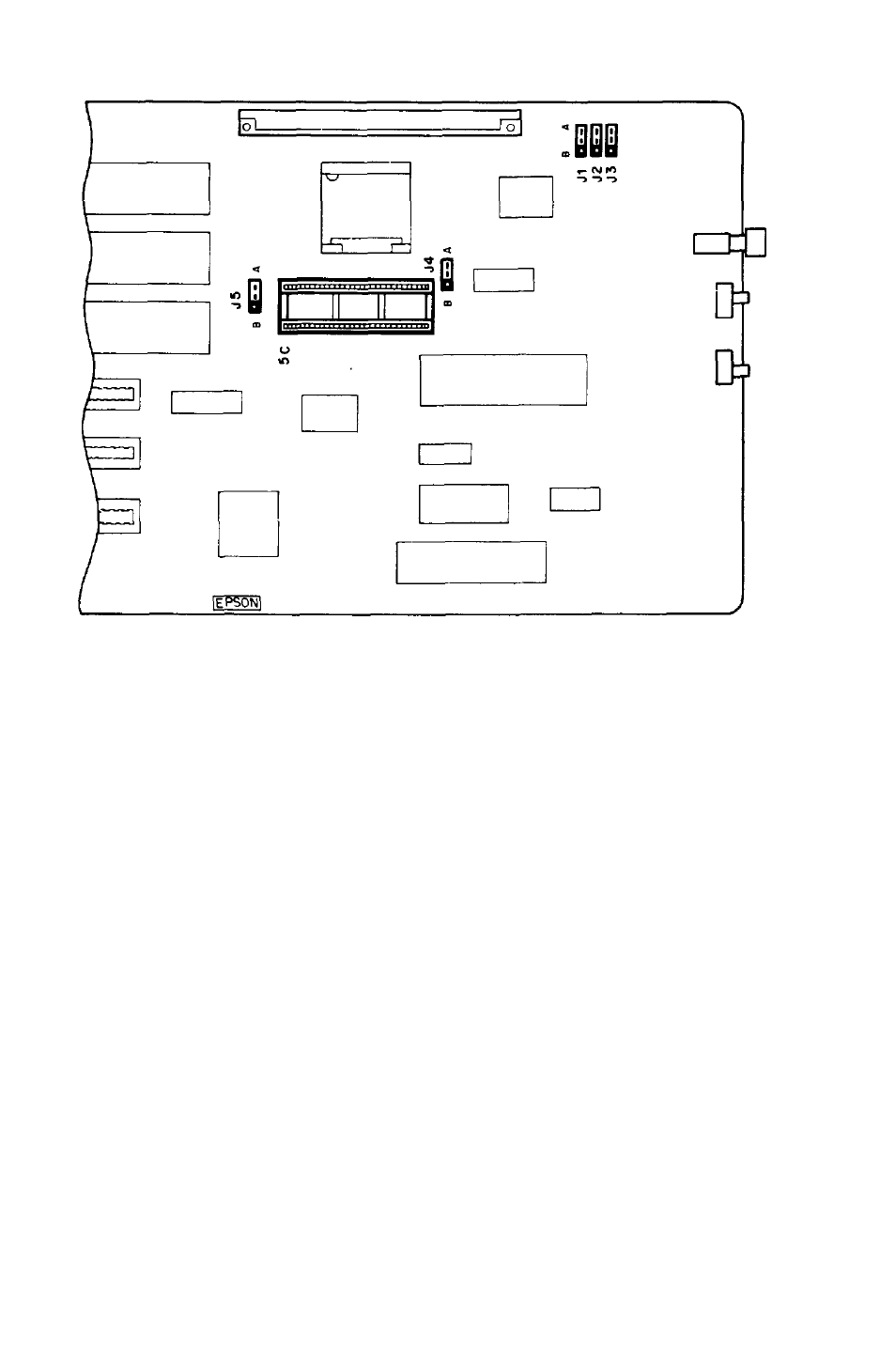 Multi-function card jumpers | Epson Apex 20020 User Manual | Page 128 / 251