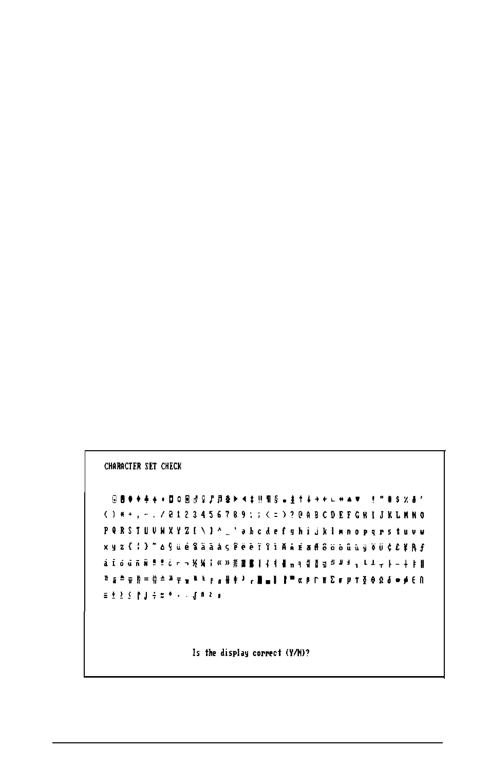 Attribute check, Character set check, C- 15 | C-15, Enter, Is the display correct (y/n) | Epson Apex 20020 User Manual | Page 179 / 251