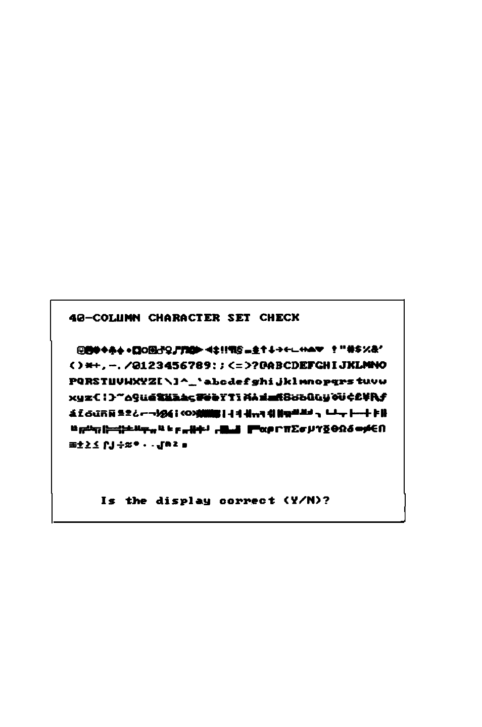 Column character set check, C-16, Is the display correct | Is the display correct (y/n) | Epson Apex 20020 User Manual | Page 180 / 251