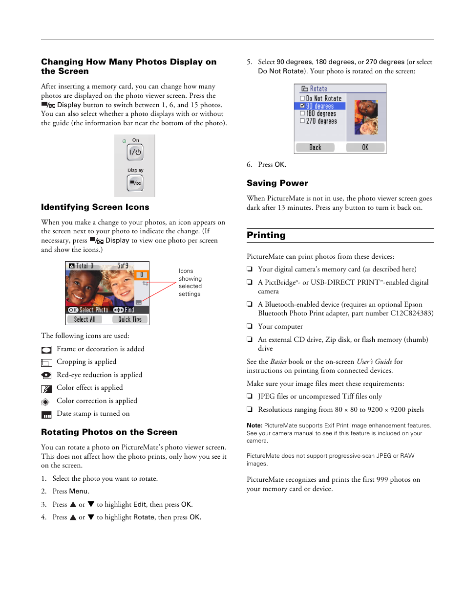 Printing | Epson A381H User Manual | Page 5 / 16