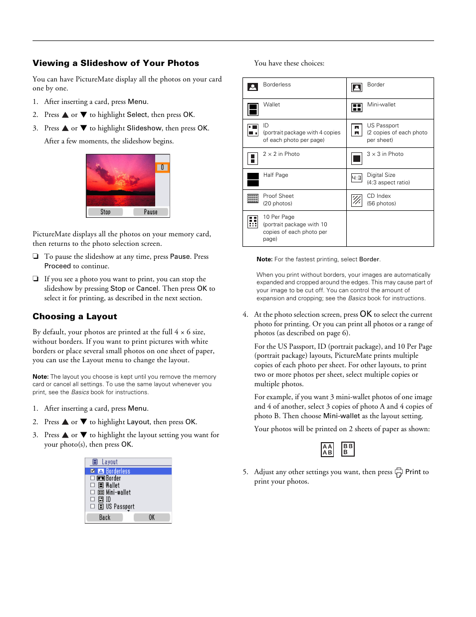 Picturemate snap (pm 240) | Epson A381H User Manual | Page 8 / 16