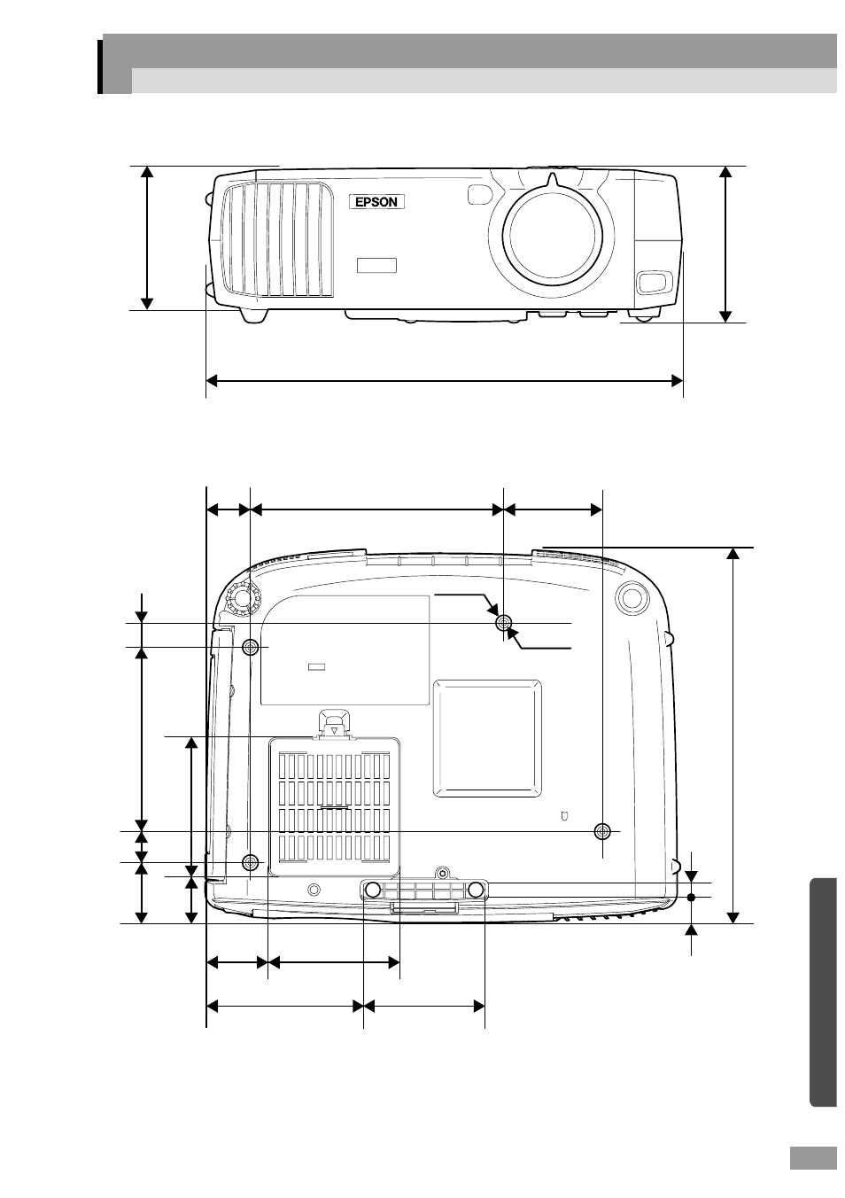 Appearance | Epson ELP-600 User Manual | Page 111 / 120