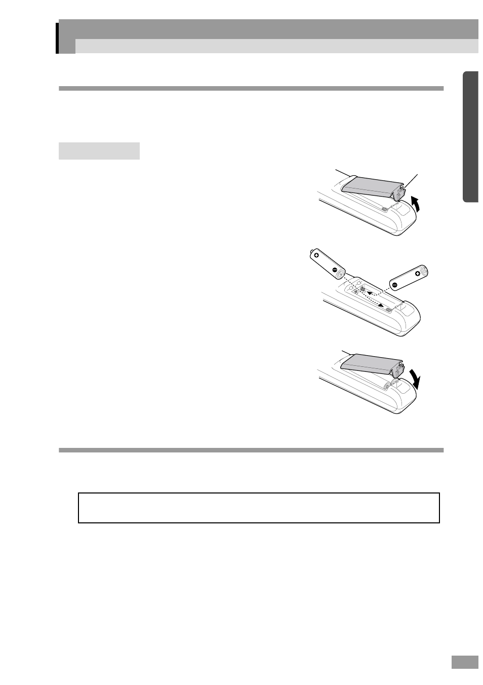Before using the remote control, Inserting the batteries, Battery replacement period and cautions | Epson ELP-600 User Manual | Page 15 / 120