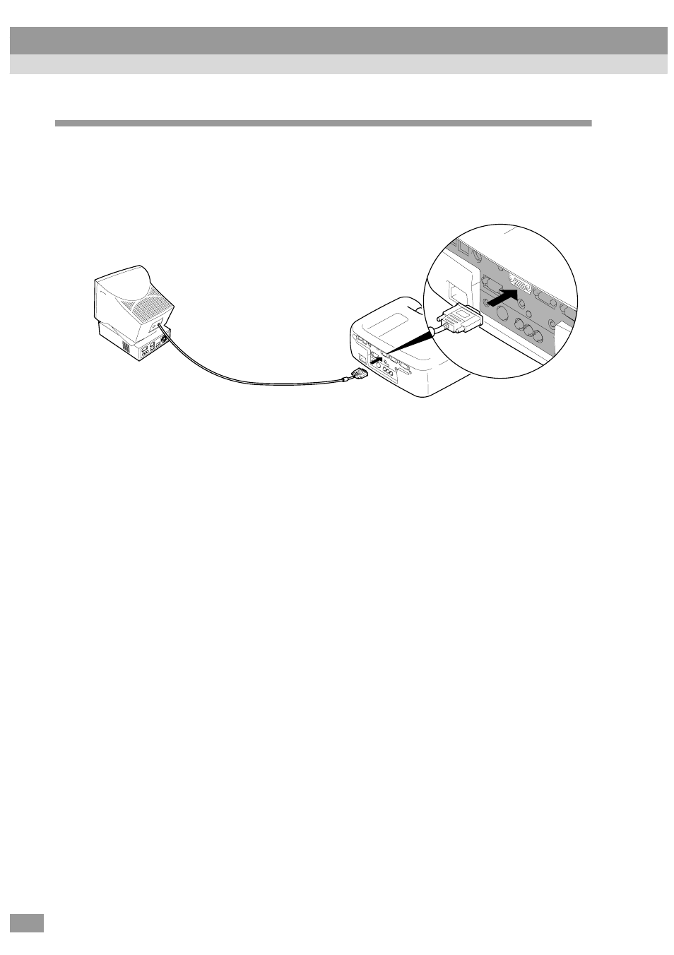 Connecting to an external monitor, T (p.28) | Epson ELP-600 User Manual | Page 30 / 120