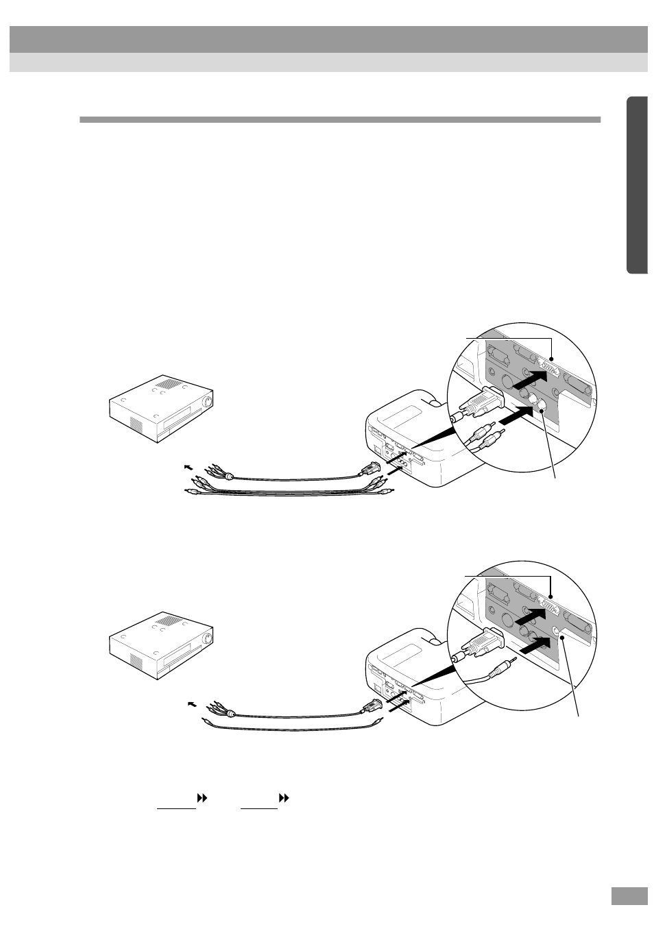 Projecting component video images | Epson ELP-600 User Manual | Page 33 / 120
