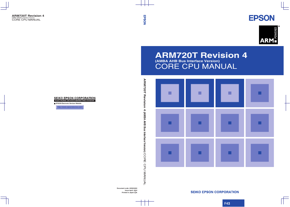 Epson ARM.POWERED ARM720T User Manual | 224 pages