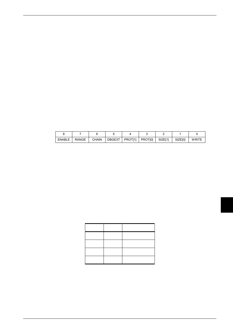 2 using the data, and address mask registers, 3 the watchpoint unit control registers, Figure 9-13 | Watchpoint control value, and mask format -35, Table 9-8, Size[1:0] signal encoding -35 | Epson ARM.POWERED ARM720T User Manual | Page 167 / 224